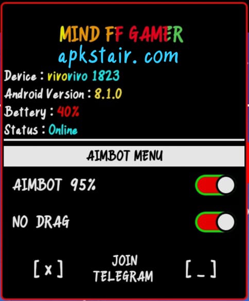 Mind FF Gamer VIP Injector APK [Updated v54 ] FF Hack Injector icon